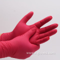 Disposable Household Red Food Grade Nitrile Synthetic Gloves